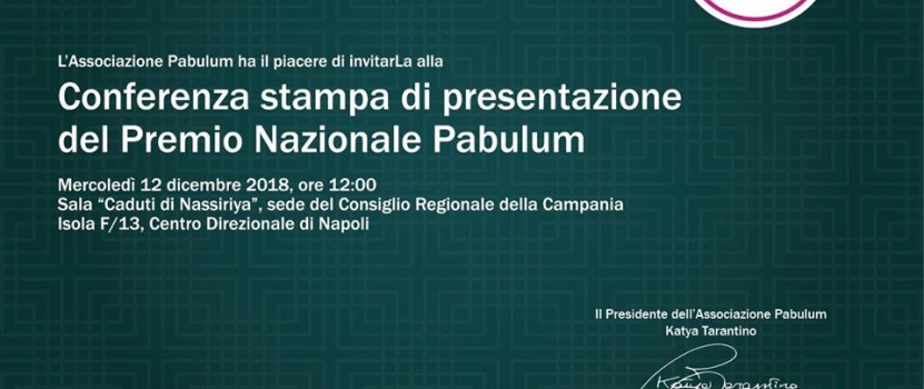 A Napoli si presenta il Premio Nazionale Pabulum